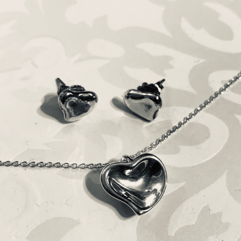 Tiffany & Co. Elsa Peretti Necklace & Earring Set